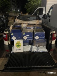 BPFRON apreende veículo carregado com 480 Kg de agrotóxicos na cidade de Itaipulândia