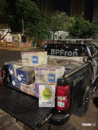 BPFRON apreende veículo carregado com 480 Kg de agrotóxicos na cidade de Itaipulândia