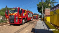 Incêndio atinge duas casas na "Favela da Brás" em Foz do Iguaçu