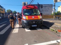 Mulher de 49 anos é atropelada no centro de Foz do Iguaçu