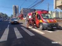 Mulher de 49 anos é atropelada no centro de Foz do Iguaçu