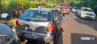 Motociclista é socorrida pelo Siate após colisão próximo ao Horto Municipal