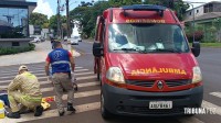 Motociclista é socorrido pelo Siate após colisão no Boicy