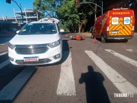 Siate socorre motociclista após colisão na Av. República Argentina