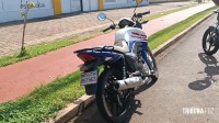 Motociclista é socorrida pelo Siate após colisão na Av. Felipe Wandscheer