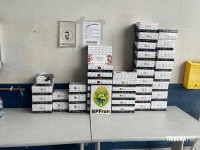 BPFRON apreende veículo com perfumes contrabandeados em Santa Teresa do Oeste