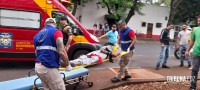 Motociclista fica gravemente ferido após colisão no Boicy