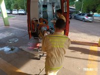 Siate socorre motociclista após colisão entre duas motos na Ponte da Amizade