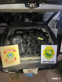 BPFRON e Polícia Federal apreendem 276 Kg de maconha em Foz do Iguaçu