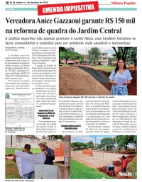 Vereadora Anice Gazzaoui garante R$ 150 mil na reforma de quadra do Jardim Central