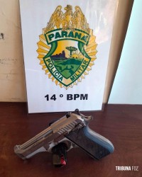 PM prende suspeito com uma pistola .380mm no Bairro Três Lagoas