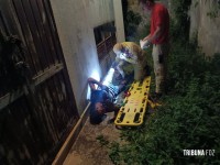 Ladrão de cabo de telefonia sofre descarga elétrica e é socorrido pelo Siate durante a madrugada