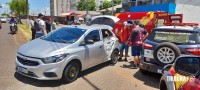 Motociclista fica gravemente ferido após colisão na Av. Javier Koelbel