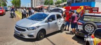 Motociclista fica gravemente ferido após colisão na Av. Javier Koelbel