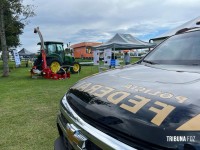 Policia Federal realiza segurança do Ministro do Desenvolvimento Agrário em visita ao Show Rural