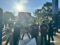 PF e RF cumprem mandado de busca e apreeensão para desarticular esquema de contrabando de mercadorias