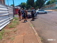 Motociclista é socorrido pelo Siate após colisão na Av. Javier Koelbel