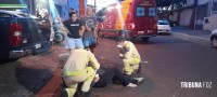 Motociclista é socorrida pelo Siate após colisão na Vila Yolanda