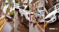 Veículo colide com outros cinco carros no centro de Puerto Iguazu