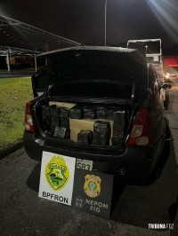 Policia Federal prende motorista com centenas de produtos contrabandeados em Santa Terezinha de Itaipu