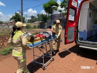 Siate socorre motociclista após queda no Parque Presidente II