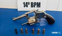 Policia Militar prende homem com revolver calibre 38 no Bairro Três Lagoas