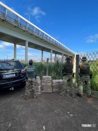 BPFRON e Polícia Federal apreendem eletrônicos contrabandeados na Ponte da Amizade em Foz do Iguaçu