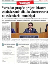 Vereador propõe projeto bizarro estabelecendo dia da churrascaria no calendário municipal