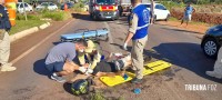 Motociclista argentino fica gravemente ferido após colisão na Av. das Cataratas