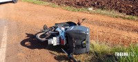 Motociclista argentino fica gravemente ferido após colisão na Av. das Cataratas