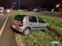 Motociclista é socorrido pelo Siate após queda na BR-277