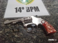 Militares da RPA prende casal com revolver 22 no Bairro Cidade Nova