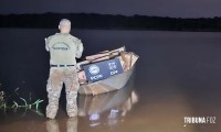 Policia Federal e Polícia Civil interceptam embarcação com cigarros contrabandeados no Lago de Itaipu