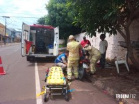 Siate socorre motociclista após colisão de duas motos no Bairro Morumbi