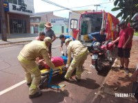 Siate socorre motociclista após colisão de duas motos no Bairro Morumbi