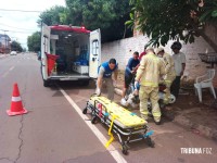 Siate socorre motociclista após colisão de duas motos no Bairro Morumbi