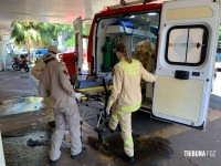 Motociclista fica gravemente ferido após colidir contra um poste no Bairro Morumbi