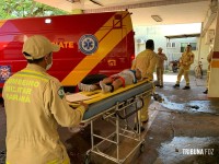 Siate socorre duas pessoas após colisão no Campos do Iguaçu 