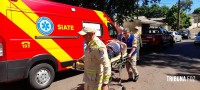 Bombeiros resgatam idoso que caiu no rio "bostinha"