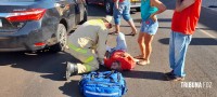 Ciclista trafega na contra mão da avenida e colide de frente com veículo na Av. General Meira