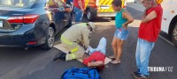 Ciclista trafega na contra mão da avenida e colide de frente com veículo na Av. General Meira