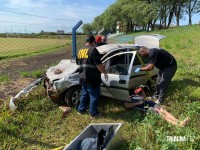 Motorista morre após atravessar muro com veículo e atingir alambrado em SMI 