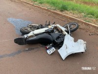 Siate socorre motociclista após colisão entre carro e carreta na BR-277