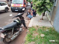 Criança de sete anos é socorrida pelo Siate após ser atropelada por moto no Profilurb I