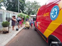 Criança de sete anos é socorrida pelo Siate após ser atropelada por moto no Profilurb I