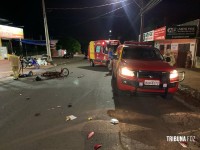 Siate socorre três vitimas graves após colisão entre duas motos na Av. Gramado