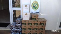 BPFRON apreende veículo carregado com bebidas estrangeiras em Santo Antônio do Sudoeste