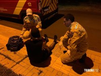 Ciclista é socorrido pelo Siate após colisão no Jardim Dona Fátima