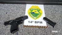 CHOQUE apreende arma e prende homem por cárcere privado no Bairro Lagoa Dourada 