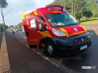 Motociclista é socorrido pelo Siate após queda na Av. General Meira